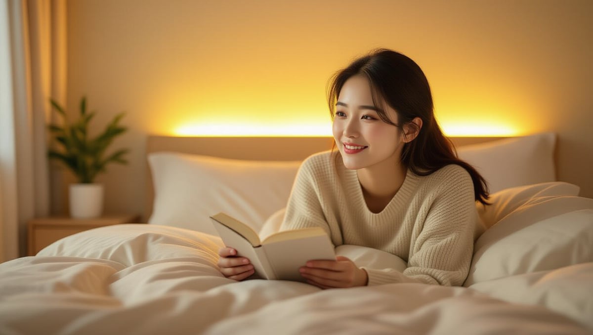 집안 분위기 바꾸는 조명 활용법 공간별 감성 인테리어 팁 5 😴 침실: 편안함과 감성을 더하는 조명 연출법