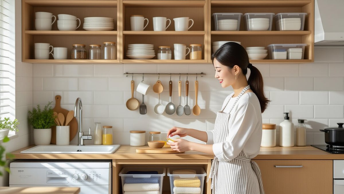 좁은 주방, DIY 선반으로 수납 끝! 셀프 제작 가이드 5 📌 효율적인 주방 수납, 공간별 아이디어