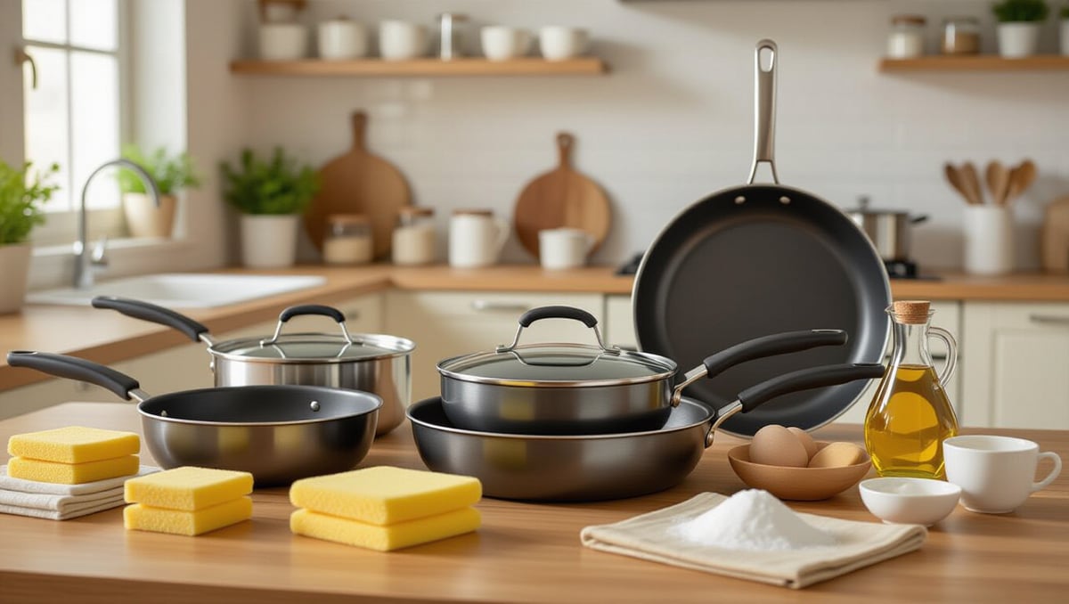 프라이팬 기름때 제거 천연 재료부터 코팅 팬 관리까지 4 🍳 프라이팬 종류별 맞춤 관리 팁