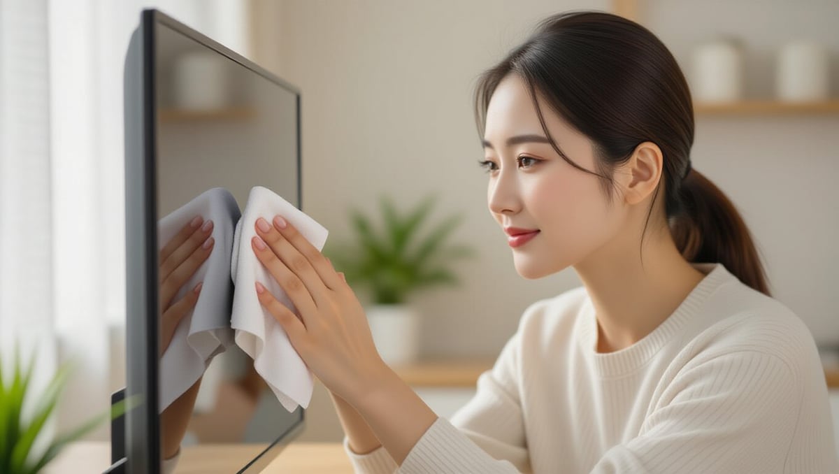 TV 화면 손상 없이 깨끗하게! 청소법 총정리 5 🌿 전용 클리너 없을 때 대체법