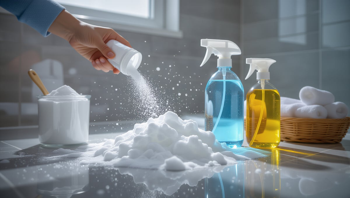 화장실 곰팡이 찌든 때 원인부터 예방까지 총정리 6 🌱 락스 없이 깨끗하게! 친환경 청소 비법