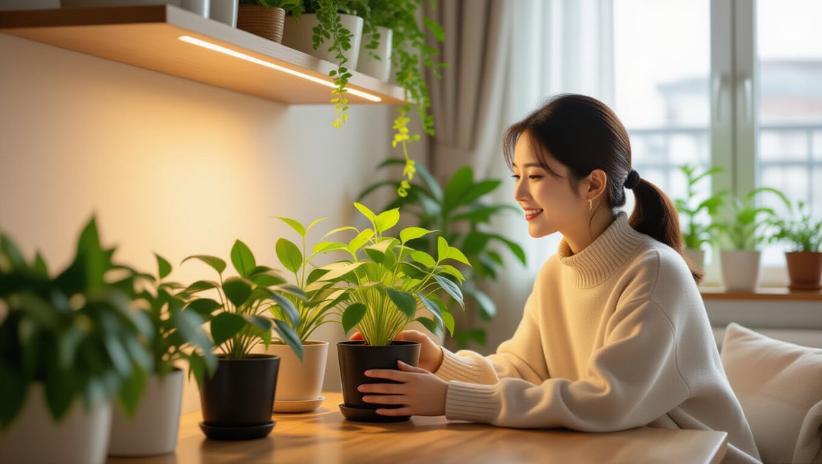 북향집 빛 부족 해결! 식물 잘 키우는 조명 & 관리법 5 💡 다층 조명 세팅으로 아늑함 더하기