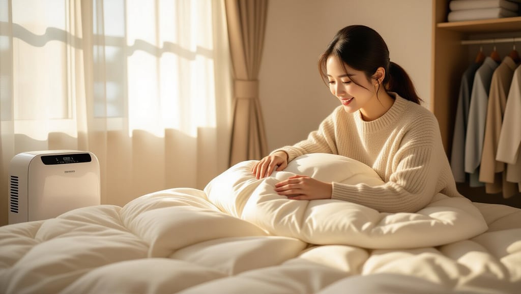 구스이불 세탁부터 건조, 보관까지 완벽 가이드 7 📌 구스이불 포근함 유지 보관 팁