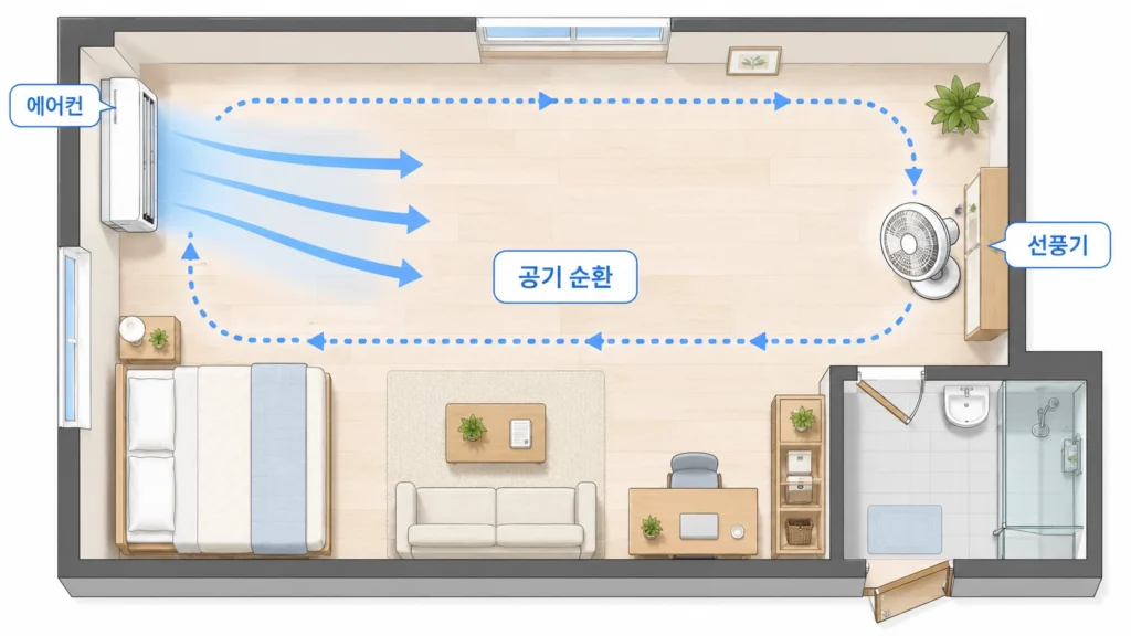 공기 순환 좋아지는 가구 배치법, 벽에서 몇 cm가 정답일까 3 가구배치법333