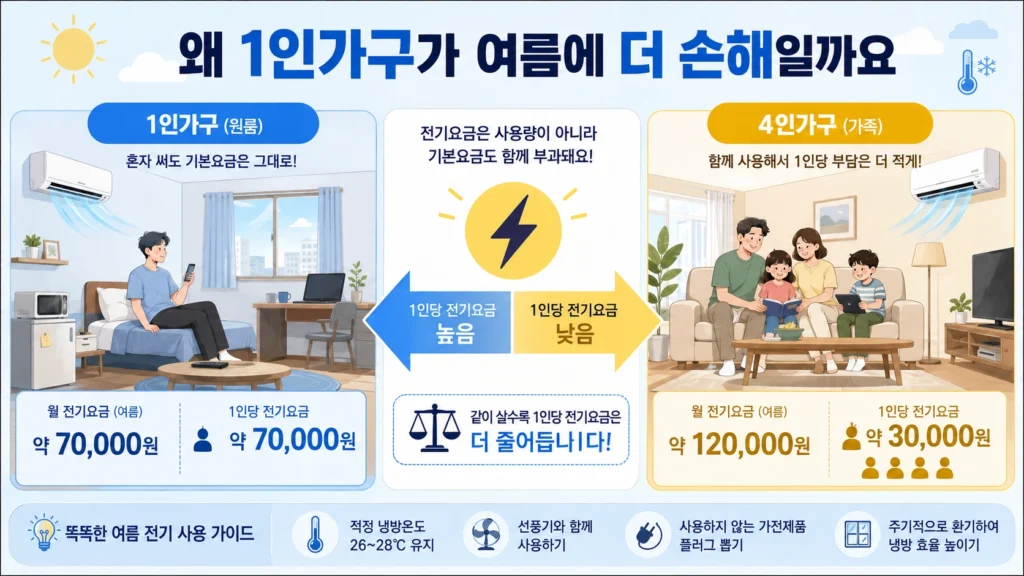 1인가구 전기세 평균은 2만 원대? 여름엔 왜 다를까요 3 1인가구 전기세33
