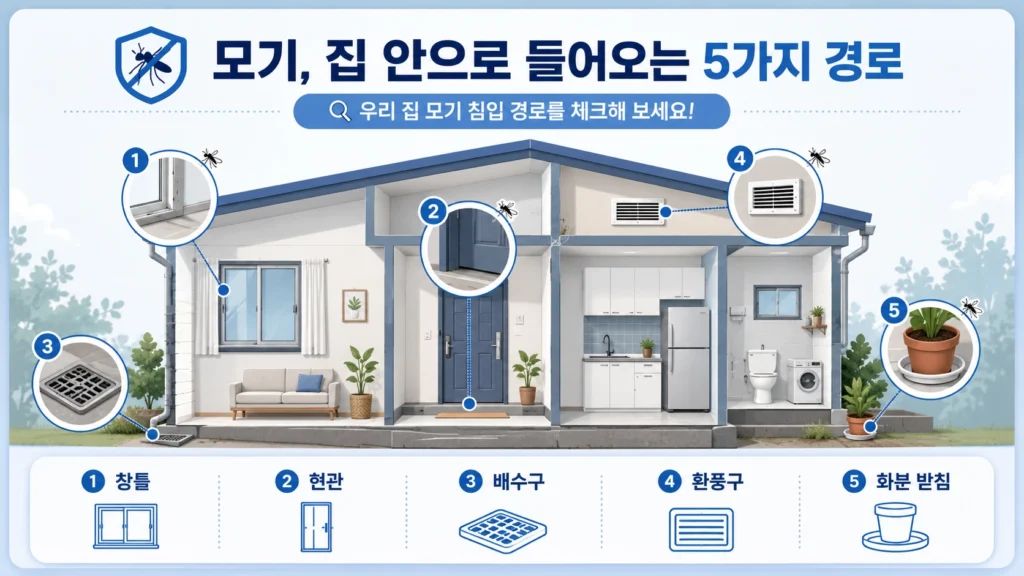여름 모기 안 들어오게 하는 법, 유입 경로 5곳 총정리 2 여름모기1