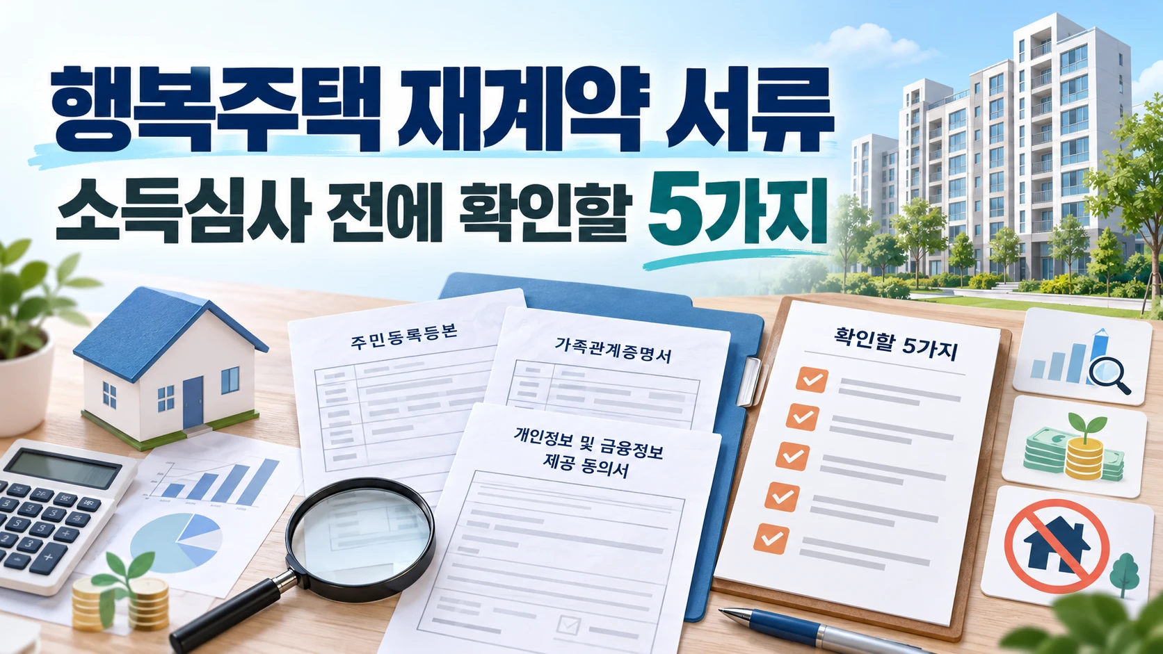 행복주택 재계약 서류, 소득심사 전에 확인할 5가지 2 행복주택 재계약 서류, 소득심사 전에 확인할 5가지